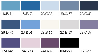 Colour chart 11 NCC