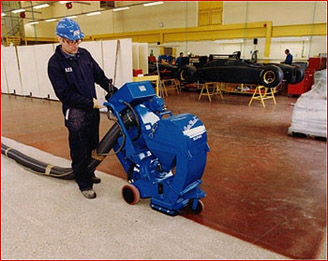 Floor Preparation for Resin Flooring with Vacuum Blastcleaning Machine NCC
